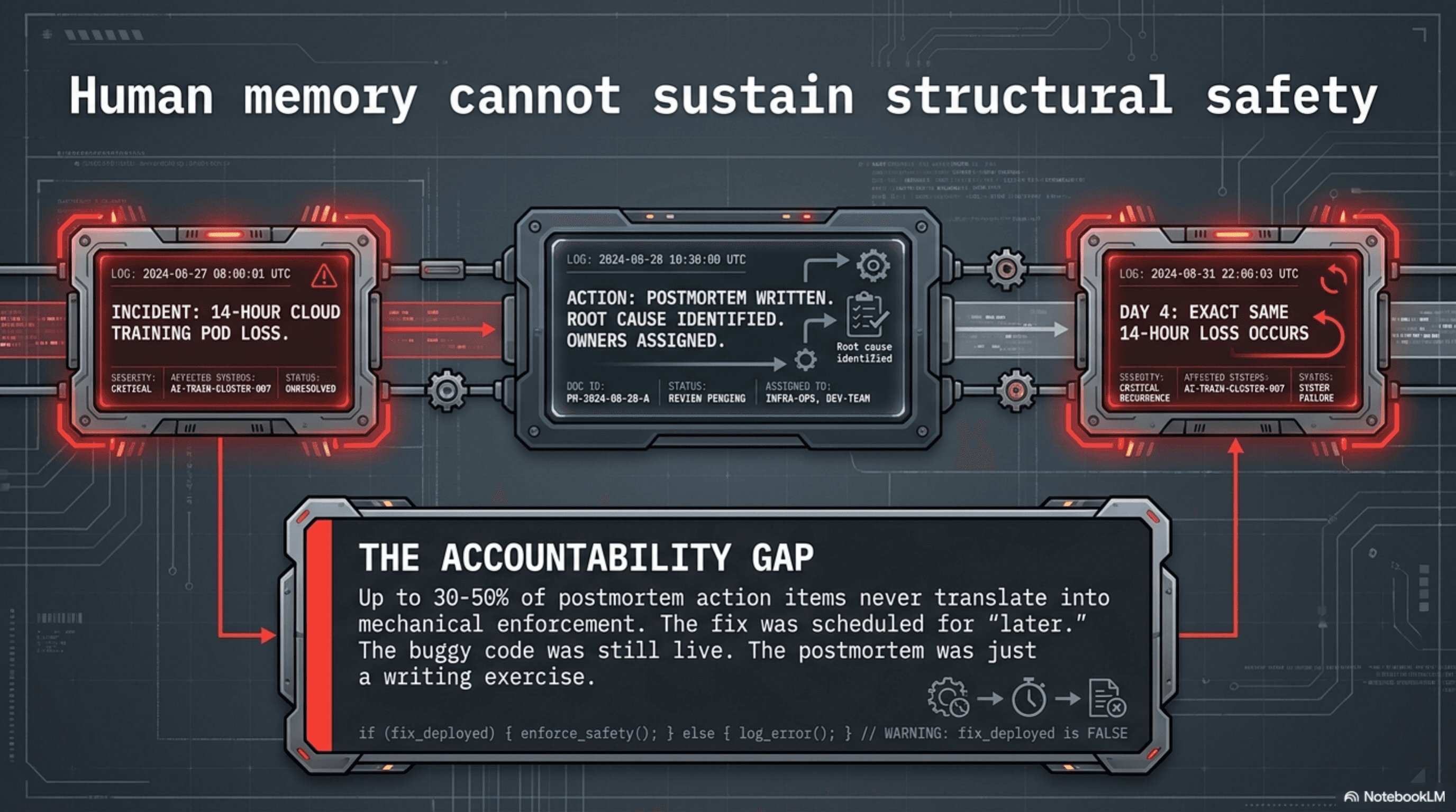 Human memory cannot sustain structural safety