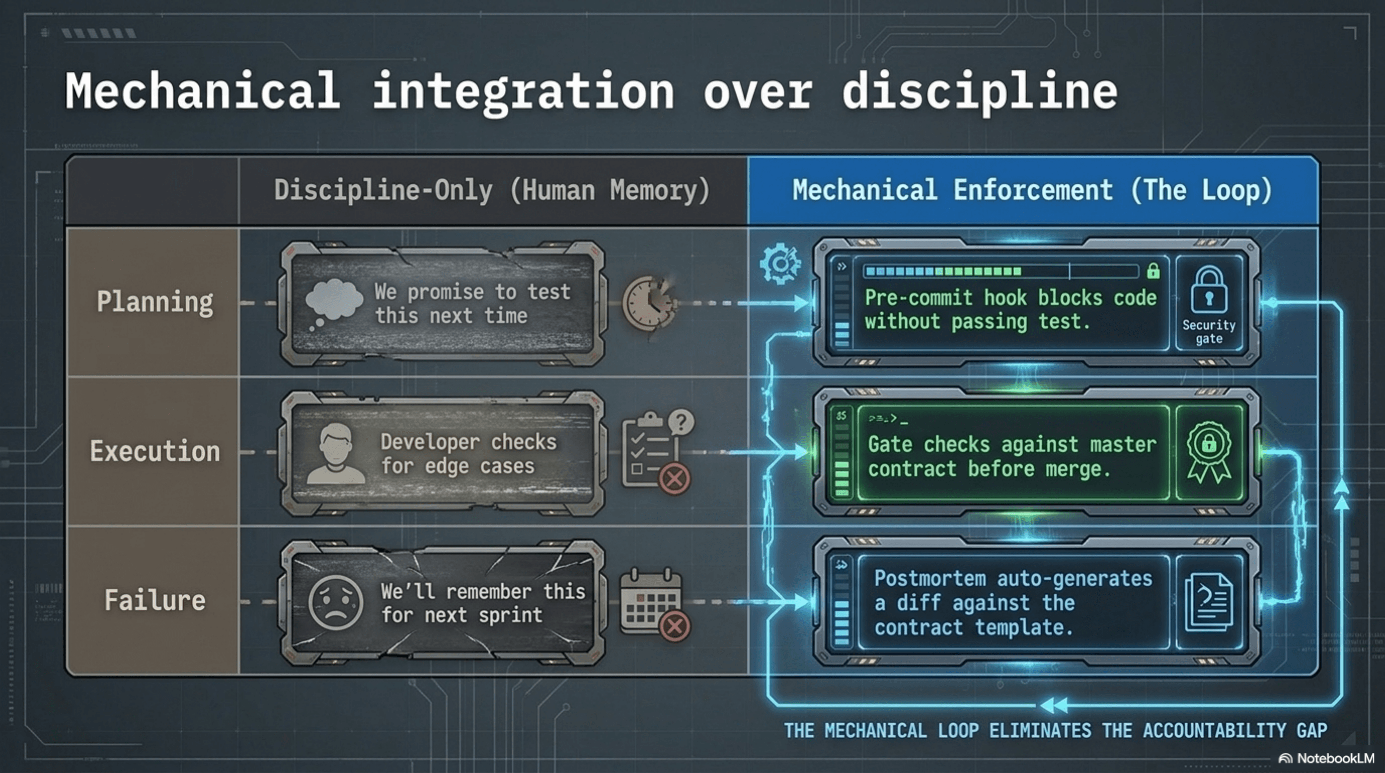 Mechanical integration over discipline