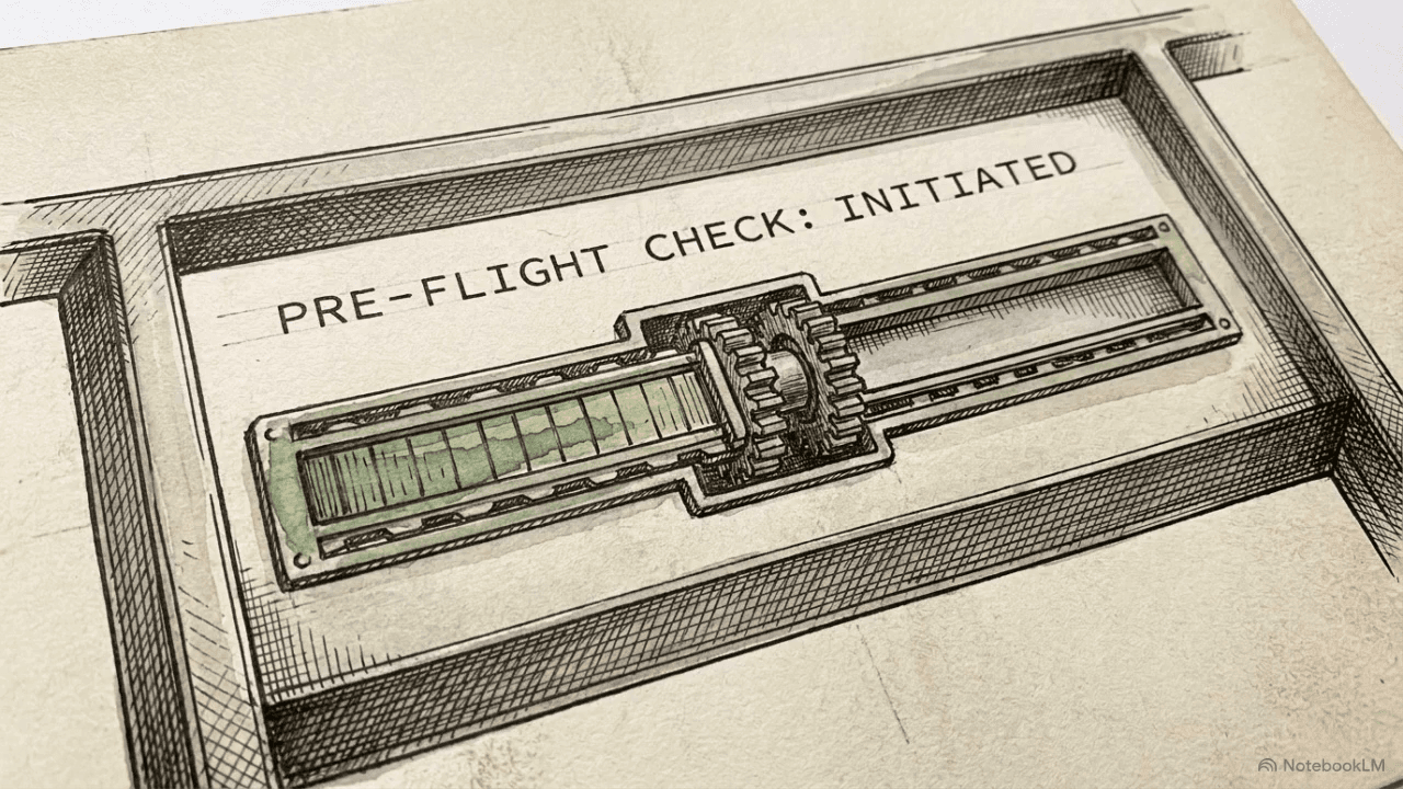 Pre-flight check: initiated