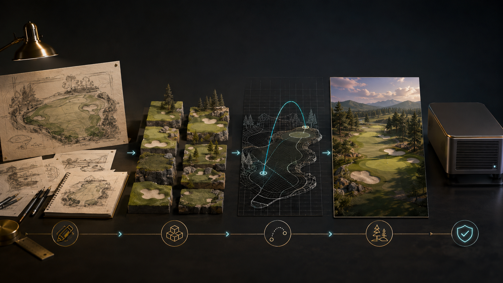 The game started as a pipeline, not a level.
